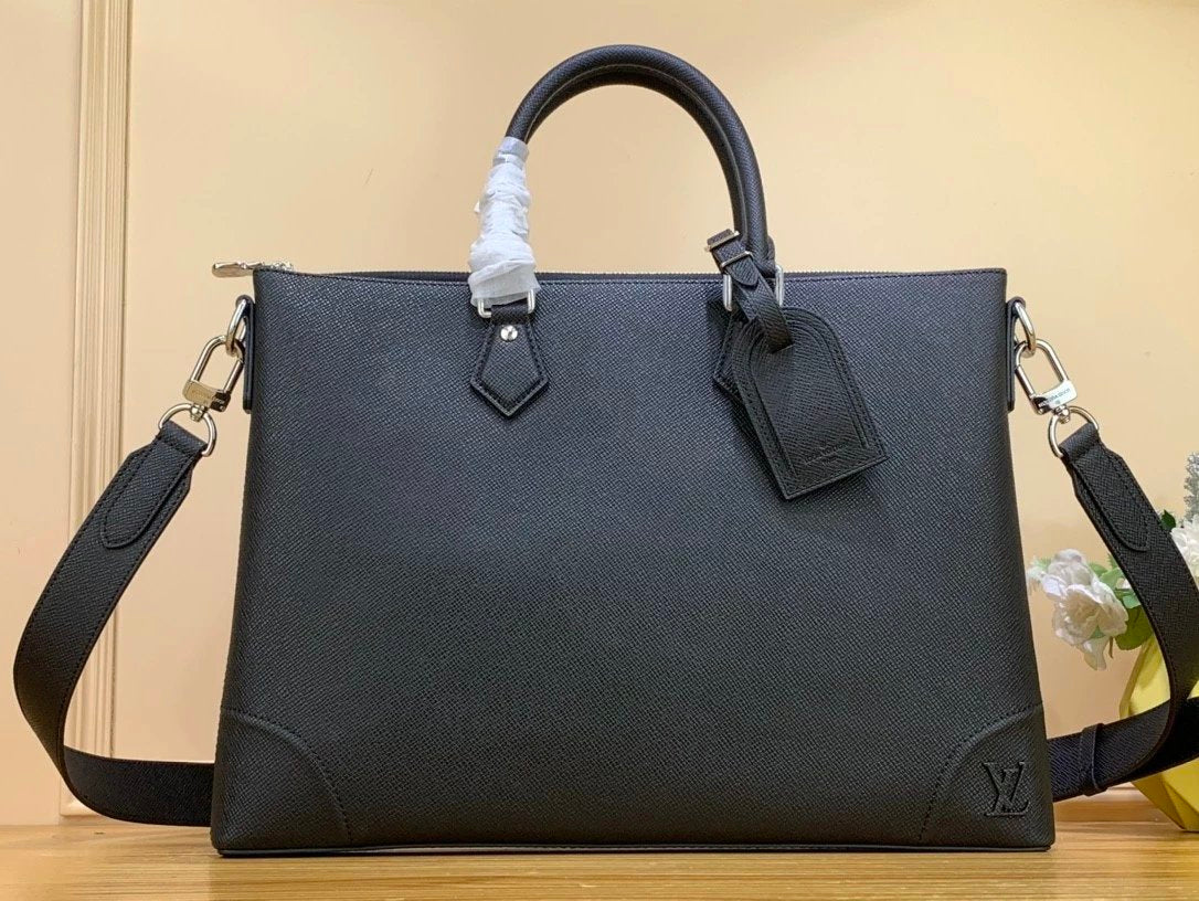 Louis Vuitton LV briefcase Top version M30810M308112021New Men's Black taiga Cowhide men's bag slim Briefcase Computer Bag Portable Shoulder Crossbody tote Tote Bag23New slimnv Briefcase M30978
