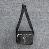 Trapstar Bag New Plastic Label Bag Tooling Style Crossbody Bag Storage Bag Versatile Canvas Bag Large Capacity Couple Same Style