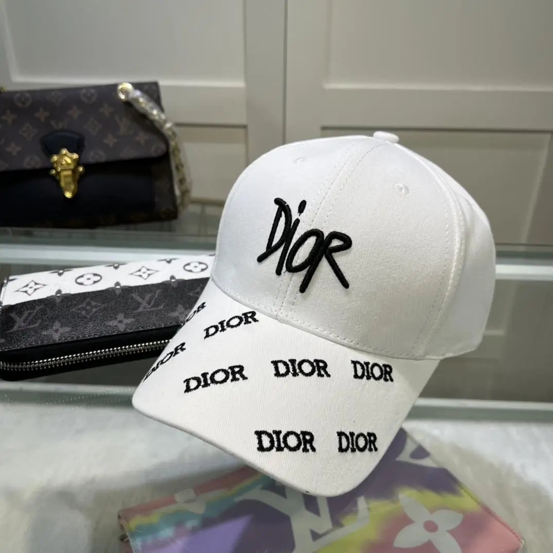 Dior Hat Classic24New Letters logo Embroidered Sun Protection Hat Dome Casual Women's Sunshade Baseball Cap