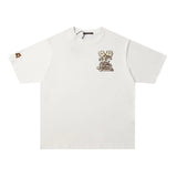 Louis Vuitton LV T-shirt Flower Embroidery Toothbrush on Chest LOGO Artistic Letter Crew Neck Short Sleeve25ss New pure cotton T Unisex T-Shirt OS Loose Fit Base Shirt Top Half Sleeve T-Shirt