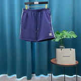 Balenciaga Shorts Classic Clover Embroidery logo Five-point Shorts25ss New Drawstring Casual Summer Pants American Style5Two-in-One Casual Sweatpants for Men and Women, Pure Cotton Joggers