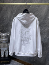 Chrome Hearts Hoodie Cross Hooded Sweater Loose Men's and Women's Zipper Hoodie
