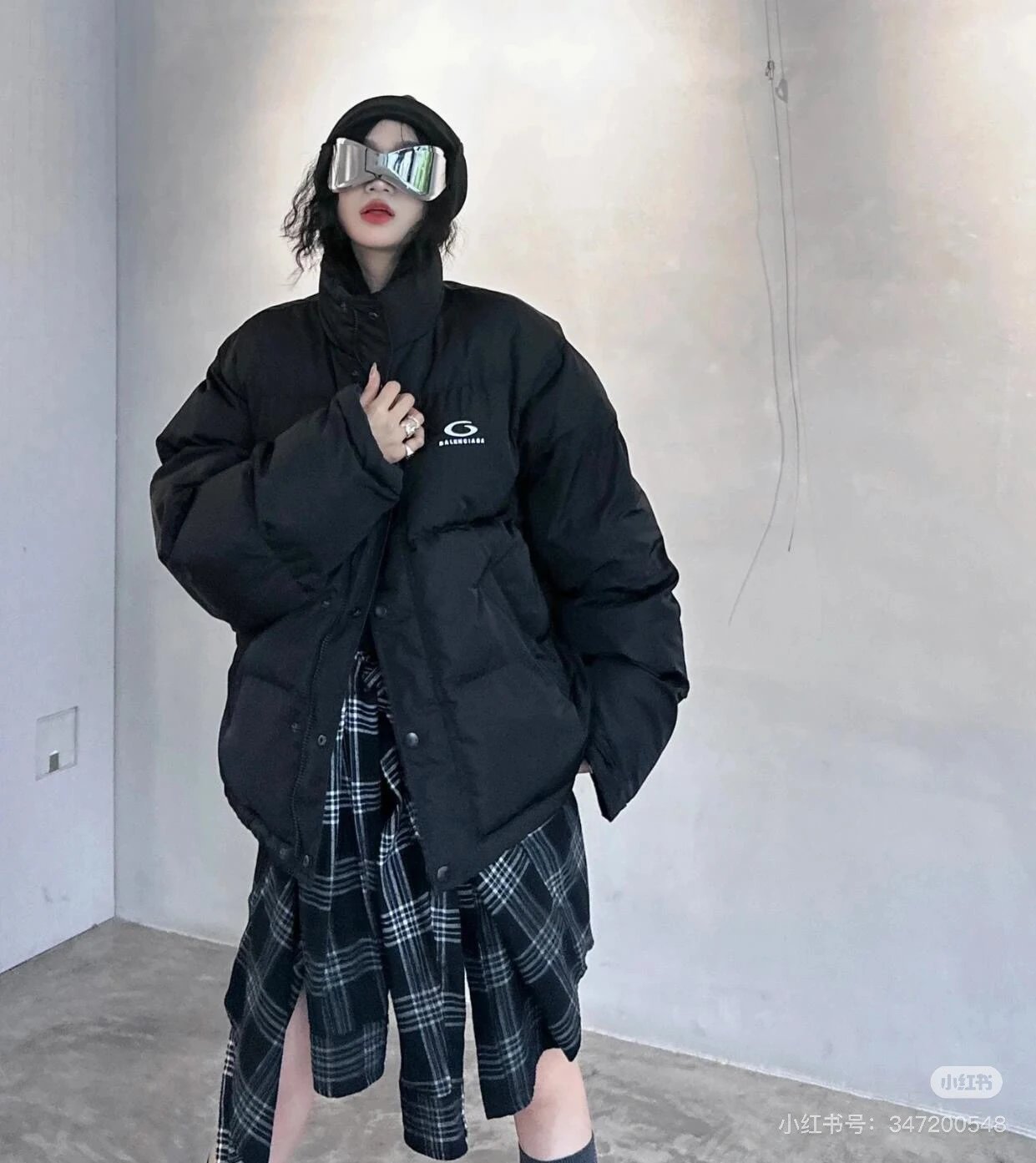 Balenciaga Down Jacket New Series Reversible Cotton Jacket Coat Unisex Winter Warm Sports Casual Loose Versatile
