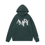 Amiri Hoodie 2024Autumn and Winter New Paste Cloth Embroidery Letter Pattern Hooded Sweater for Men and Women