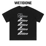 We11done T-shirt Top Spring and Summer New Large Letter Bullet Screen LOGO Simple Short Sleeve T T-shirt Loose Fashion Brand