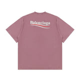 Balenciaga T-shirt Front and Back Classic Wave Cola Print logo round Neck Short Sleeve25ss New pure cotton T Unisex T-Shirt OS Drop Shoulder Loose Fit Base Shirt Top T-Shirt Short Sleeve