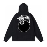 Stussy Hoodie Original Label Delivery2023New Classic Printing Black8Sweater STU World Tour tu Western Youth Pullover