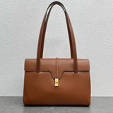 Celine women's bag Top version 【Level Surrogate Shopping】SOFT16Medium32cm Large Size38cm Large Shopping Bag Computer Bag Office Intellectual Handbag Shopping Bag Commuter Bag Tote Tote Bag Selene Women's Bag