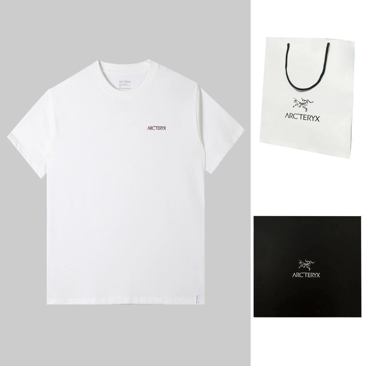 Arc'teryx T-shirt Printed Foam logo round Neck Short Sleeve25ss New Pure Cotton Unisex Style T T-shirt OS Loose Fit Base Shirt Top Half Sleeve T-Shirt