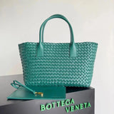 Bottega Veneta Women's Bag Top version 【Surrogate Shopping Edition】New Arrival MiniCabat Limited Mini Basket Tote Cabat Woven Bag Portable Shopping Basket Bag Woven Vegetable Basket New Woven Shopping Basket Bag Treasure Dish Jia Woven Oversized Shopping