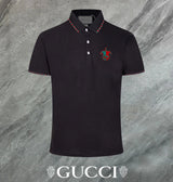 Gucci T-shirt Red and green chest G Letter Pattern logo Patch POLO Shirt Lapel Short Sleeve25ss New Unisex Summer Loose Short Sleeve T Business Commuter Short Sleeve Shirt Plus Size T-Shirt