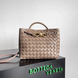 Bottega Veneta Women's Bag Top version 【Level Surrogate Shopping】Home New andiamo Handbag Woven Bag Horoscope Buckle Briefcase Large45cm Shopping Bag Tote Bag tote Bag Handbag Shoulder Crossbody Bag24New Women's Bag New Color Idle Style Square Pocket Bag