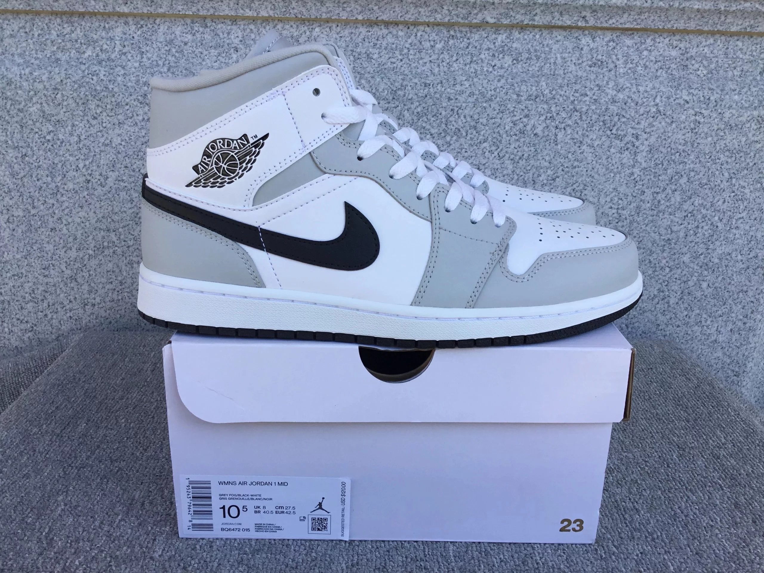 Air Jordan 1 Mid shoes New All-Match Trendy Men's Casual Sports Shoes