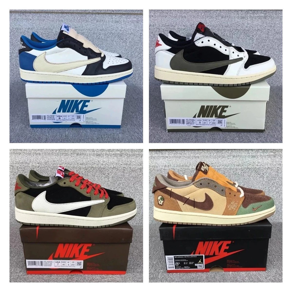 Air Jordan 1 Low shoes New All-Match Trendy Men's Casual Sports Shoes