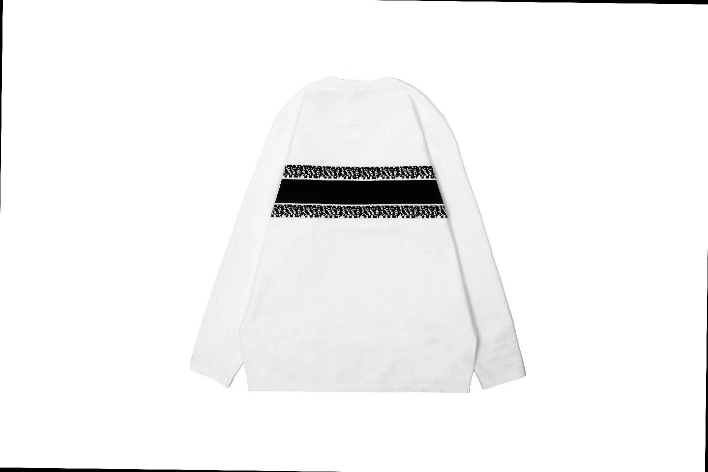 Dior Sweater Classic Jacquard Knitted round Neck Sweater Long Sleeve Pullover Men and Women Same Style Thicken Lazy Style OS Loose Fit Top Versatile Casual Jacket