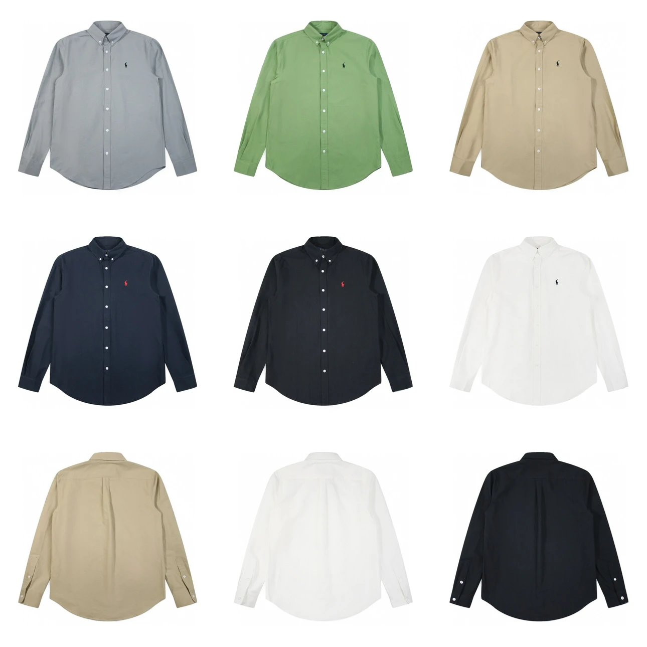 Ralph Lauren Shirt Top Version Standard Oxford Cloth Men's and Women's Same Classic Oxford Cloth Shirt Shirt