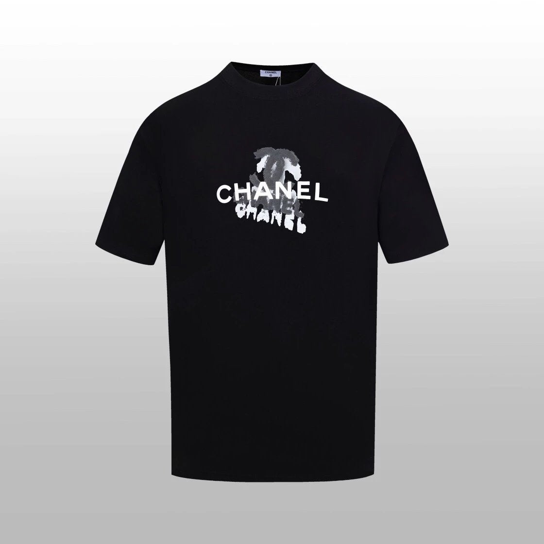 Chanel T-shirt Short Sleeve T T-shirt Letter Print Short-Sleeve
-Color：White and Black
-Size：XSSML
-Accessories:Full Set of Customized Accessories
-Version：Loose
-Same Style for Men and Women