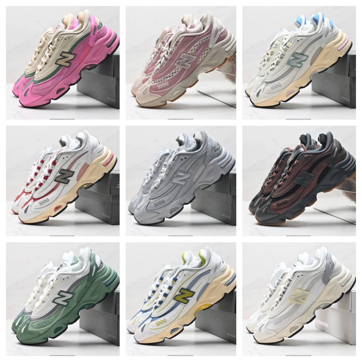 New Balance Shoes Low Top Retro Daddy Style Casual Sports Running Shoes1000