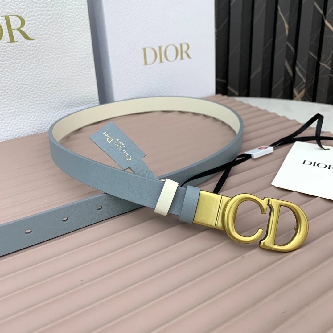 Dior Belt Top version Original Order Belt Genuine Cattlehide Leather Surface Belt Women's Belt Double-Sided Head Layer Cowhide Universal Business Women's Belt Women's Business Casual Belt Belt Women's High-End Belt2.0cm