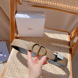 Dior Belt Top version Original Single Original Single Men and Women Universal Belt Width4.0cm Counter Full Set of Packaging Original Leather Material Classic Presbyopic Full Printed Canvas Full Stand Leather Lychee Pattern Bottom Letter Buckle Support NFC