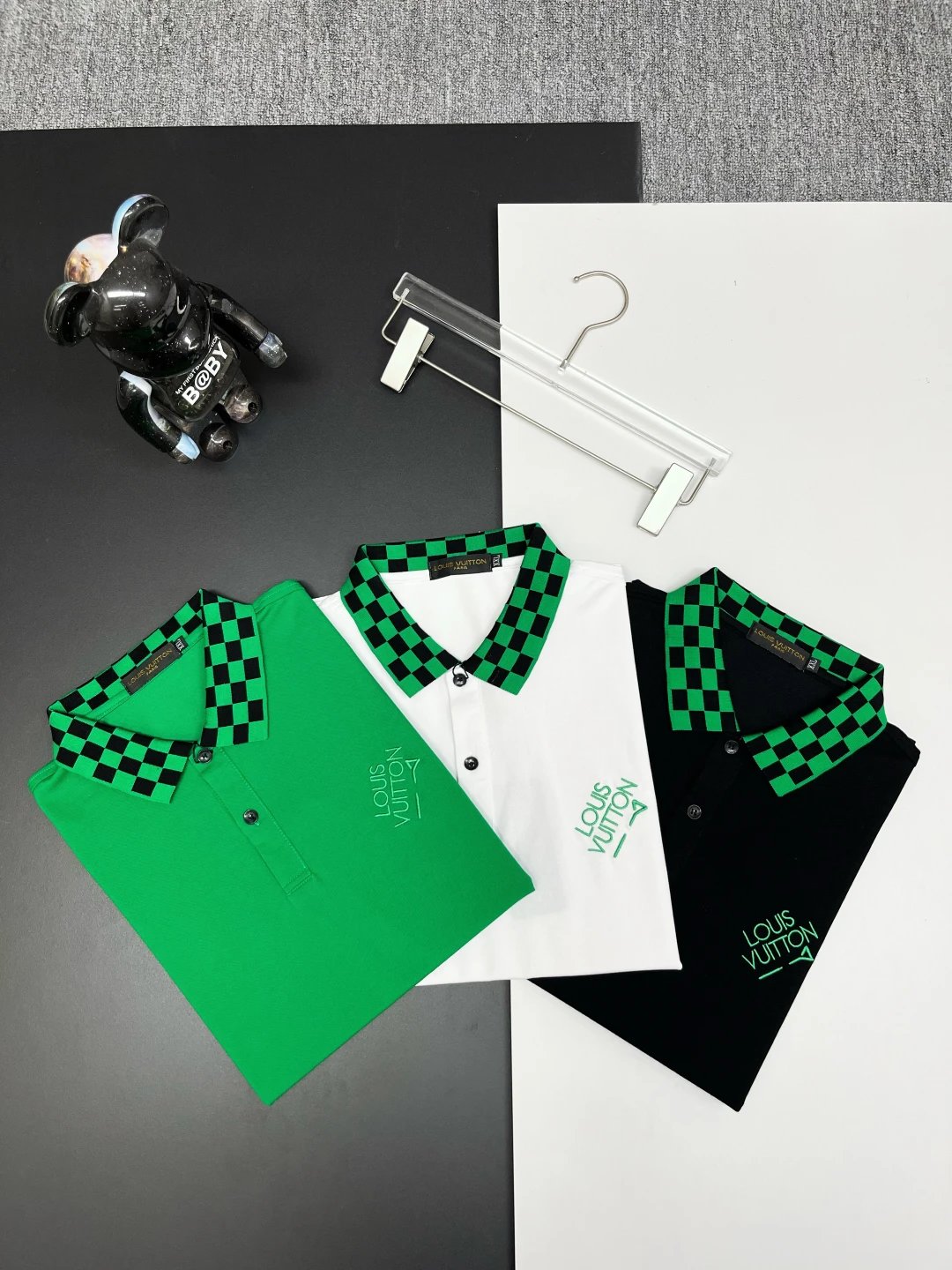 Louis Vuitton LV T-shirt Chest Letters logo Embroidery POLO Shirt Lapel Short Sleeve25ss New Unisex Commuter Short Sleeve Summer Loose Fit T Business Shirt Plus Size T-Shirt