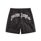 Palm Angels Shorts Top Version Letter logo Printed Shorts Casual Beach Pants Sports Five Points