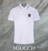 Gucci T-shirt Red and green chest G Letter Pattern logo Patch POLO Shirt Lapel Short Sleeve25ss New Unisex Summer Loose Short Sleeve T Business Commuter Short Sleeve Shirt Plus Size T-Shirt