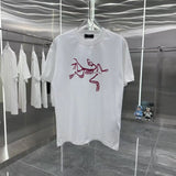 Arc'teryx T-shirt Chest Bird Pattern Print logo round Neck Short Sleeve25ss New pure cotton T Unisex T-Shirt OS Loose Fit Base Shirt Top Half Sleeve T-Shirt