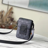 Louis Vuitton LV Men's Bag Top version 2022Latest slockverticawearabl Wallet Men's Mobile Phone Bag Shoulder Messenger Bag Men's Bag Small Square Bag Small Shoulder Bag