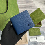 Gucci Wallet Top version 【**Original Factory】Marmont Series Cowhide Bi-Fold Wallet Men's Short Wallet Fold Short Wallet Wallet Men's and Women's Wallet428726