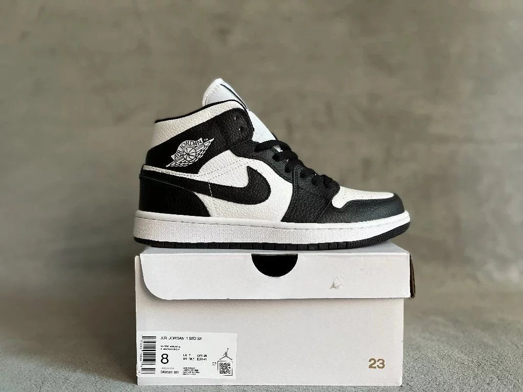 Air Jordan 1 Mid shoes New All-Match Trendy Men's Casual Sports Shoes Mid-Top