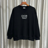 Dior Hoodie 24Fw Letters logo Embroidered Crewneck Sweatshirt Long Sleeve Base Shirt Outerwear Trendy Unisex Sports Casual Loose Fit Versatile Autumn Winter New Arrival