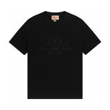 Gucci T-shirt Chest Letter Embroidery logo round Neck Short Sleeve25ss New pure cotton T Unisex T-Shirt OS Drop Shoulder Loose Fit Base Shirt Top T-Shirt Short Sleeve