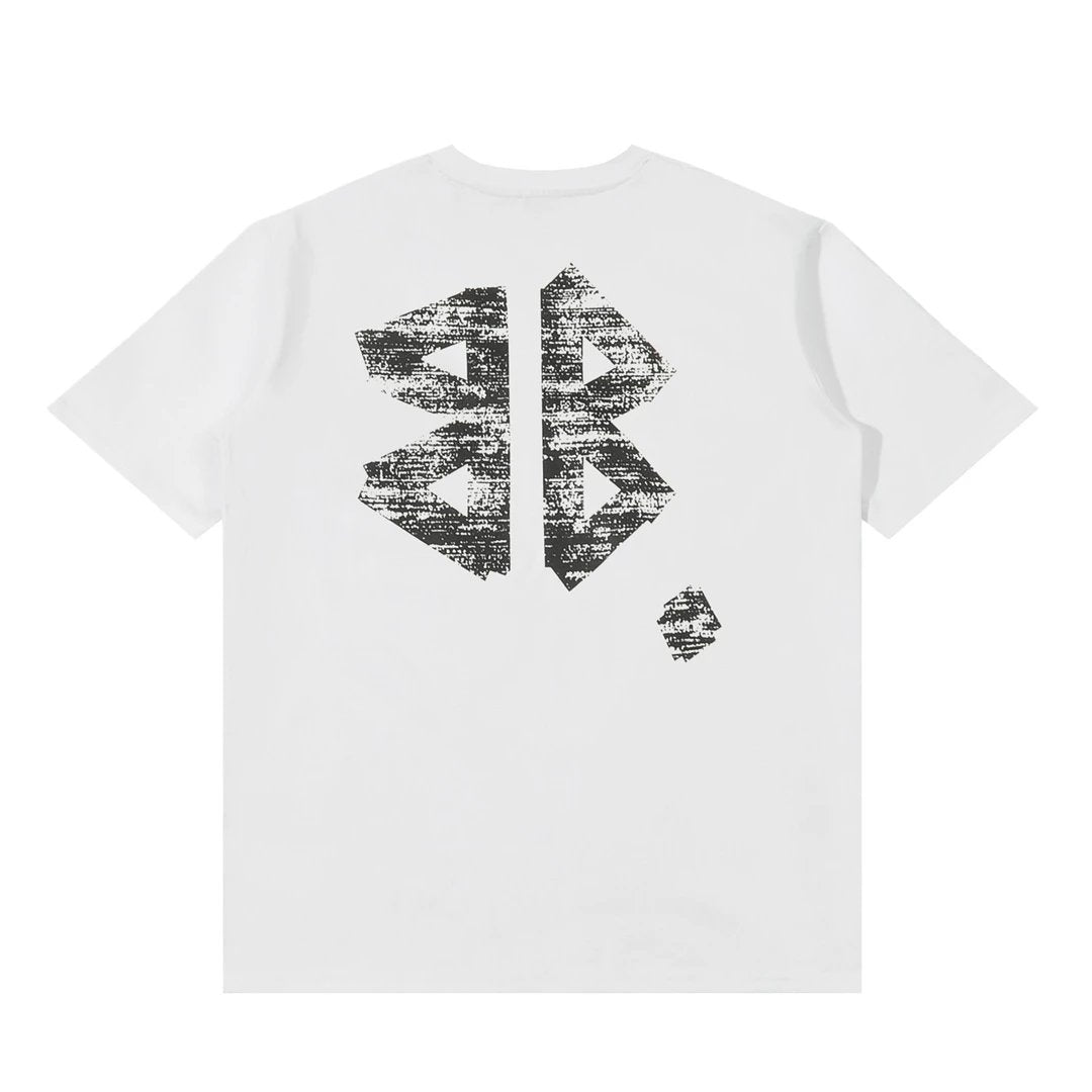 Balenciaga T-shirt Front and Back Crayon Letter Print logo round Neck Short Sleeve25ss New Pure Cotton Unisex Style T T-shirt OS Loose Fit Base Shirt Half Sleeve T-Shirt Top Half Sleeve