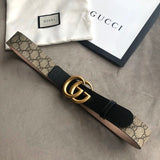 Gucci Belt Top version New Original Single Men's Belt Leather Belt Double g Belt Men's Fashion Casual Original Leather Gujia Belt GG Home Pant Belt Male Gucci Gucci Men's Belt Ferragamo4.0