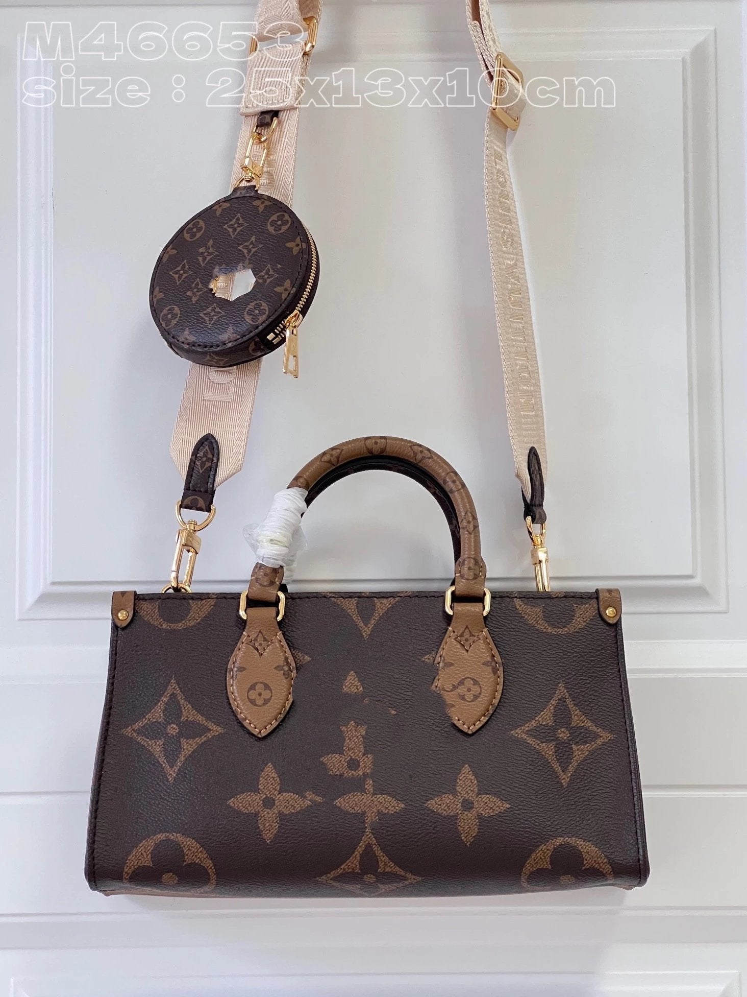 Louis Vuitton LV Women's Bag Top version 23New M46653Cubic Bag Mummy Bag Series ontheg0Tote Bag Toron Top Handle Detachable Wide Shoulder Strap Shoulder Messenger Bag Portable Women's Bag M23640