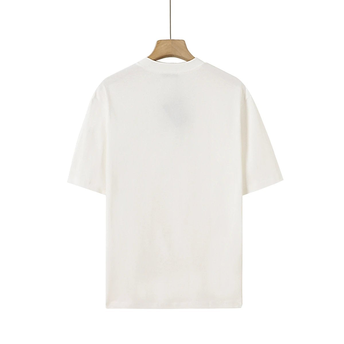 PRADA T-shirt Black Triangle Badge on Chest logo round Neck Short Sleeve25ss New pure cotton T Unisex T-Shirt OS Loose Fit Base Shirt Top Half Sleeve T-Shirt