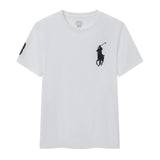 Ralph Lauren T-shirt D77Summer New Cotton round Neck Short Sleeve Men T T-shirt Solid Color Casual Fashion Half Sleeve Bottoming Shirt-CY