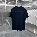 Balenciaga T-shirt Silicone Chest Engraving Mold logo round Neck Short Sleeve25ss New Pure Cotton Unisex Style T T-shirt OS Loose Fit Base Shirt Top Half Sleeve T-Shirt