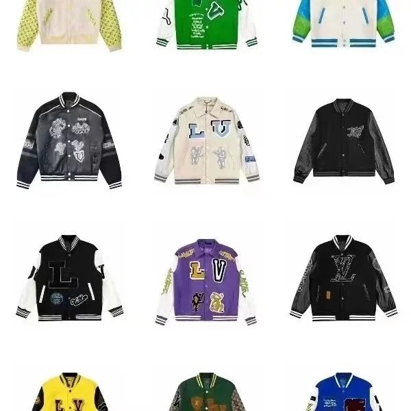 Louis Vuitton LV Jackets Fashion Brand Baseball Uniform1-9