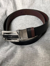 Bally Belt Top version Original Single Belt Counter New Men's Double-Sided Casual Business Belt Wide3.4cm Double-Sided Head Layer Cowhide Belt First Layer Cow Leather Belt Men and Women Business Casual Belt Belt Men's Leather Belt