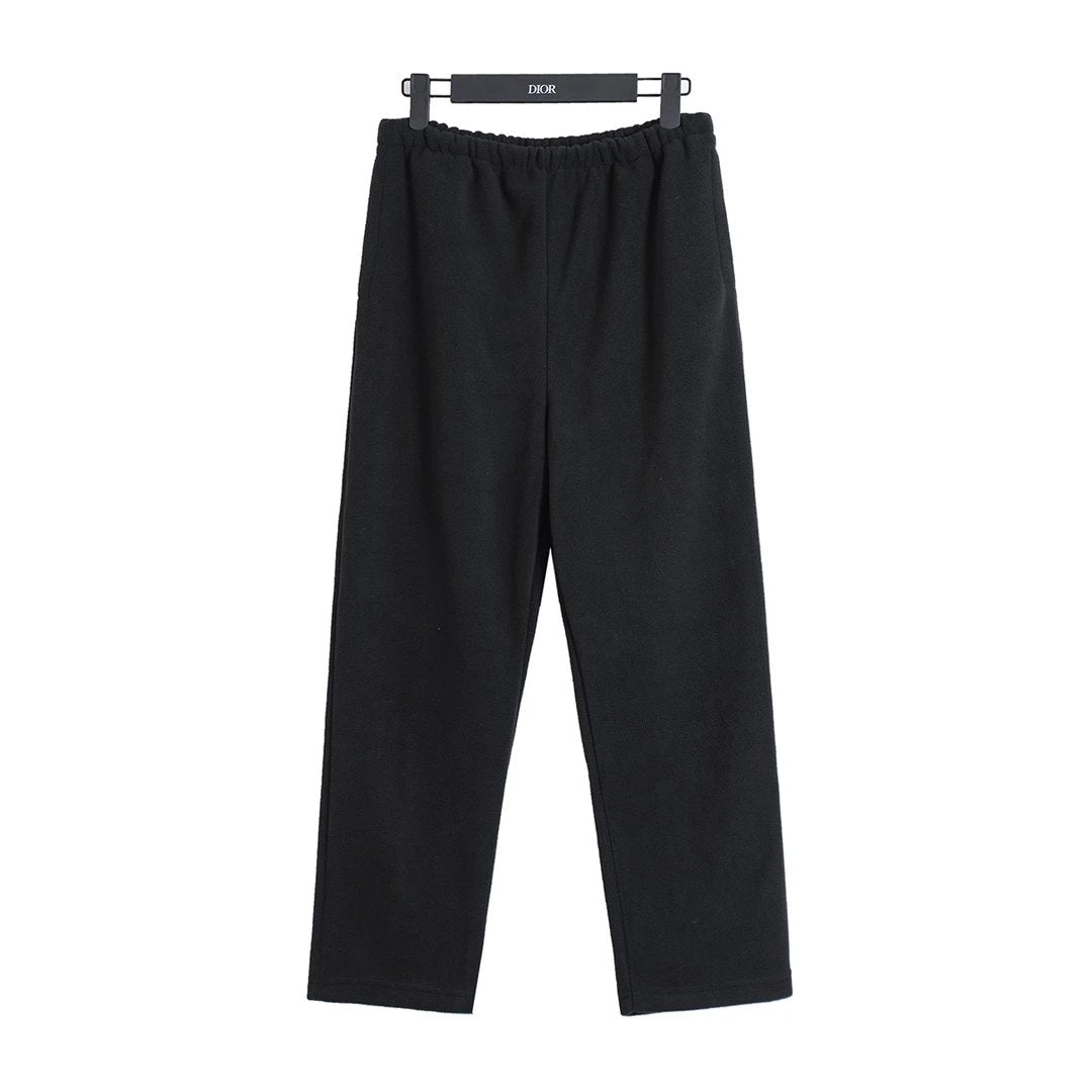 Balenciaga Sweatpants 24FW Basic Plain Fleece Sweatpants Straight Leg Long Pants Unisex Autumn Winter New Arrival
