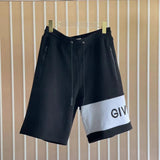 Givenchy Shorts Top Version Counter Same Style Summer Straight Shorts Casual Cotton Five-Point Sports Pants for Men