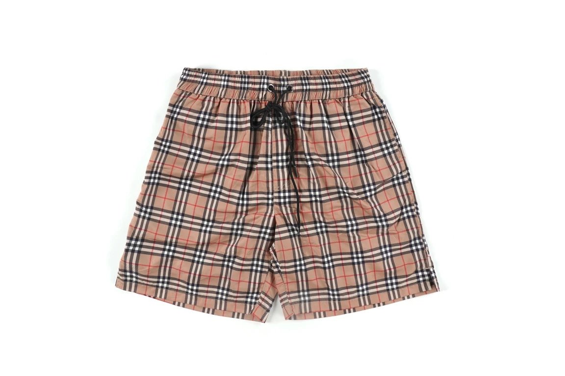 Burberry Shorts Allover Plaid Print logo Beach Shorts25ss New Five-Point Pants os Loose Quick-Dry Unisex Casual Trendy Brand Big Shorts5Pants