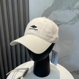 Balenciaga Hat Letter Embroidery log Baseball Cap Sunshade Sun Protection Duckbill Cap Slimming Face Curved Brim Versatile Large Head Circumference Sports Hat Unisex Couple Style