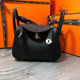 Hermes men's bag Top version 【H Handmade】2020Imported Calfskin Pure Hand Lindy Bag Doctor Bag Shoulder Handbag Medical Box Minilindy19cm26cm Women's Bag
