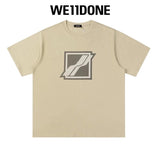 We11done T-shirt Top Spring and Summer New Large Letter Bullet Screen LOGO Simple Short Sleeve T T-shirt Loose Fashion Brand