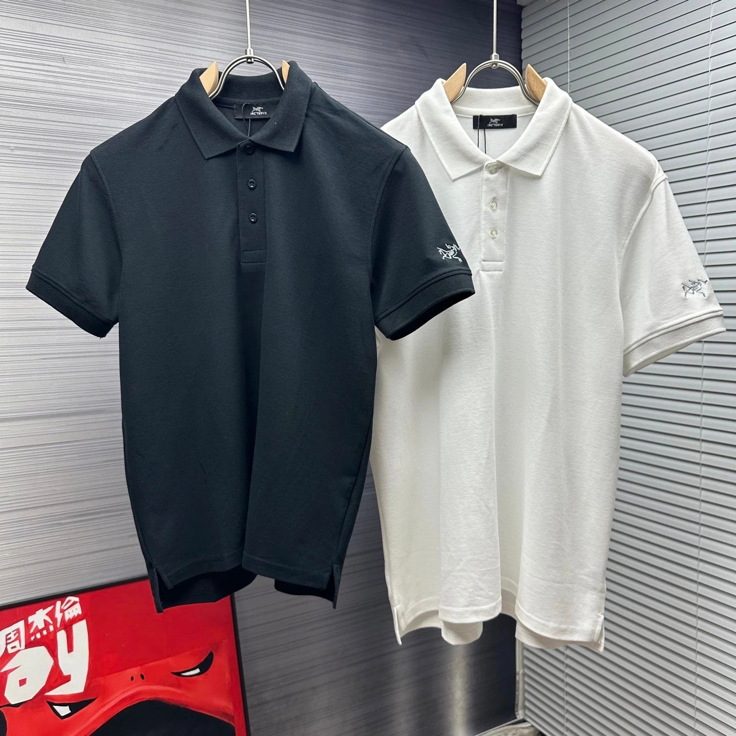 Arc'teryx T-shirt Cuff Chicken Skeleton logo Embroidery POLO Short Sleeve Turn-down Collar Shirt Unisex Summer Loose Fit T Business Commuter Short Sleeve Shirt Plus Size