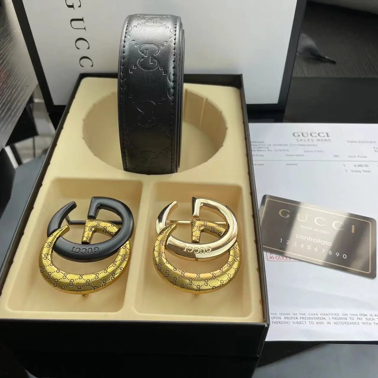 Louis Vuitton LV Belt Double Buckle Gift Box Belt