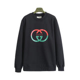 Gucci Hoodie Red and Green Double G Printed Crewneck Sweatshirt Pure Cotton Terry Pullover Top Sportswear os Unisex Style24ss Autumn and Winter New Products